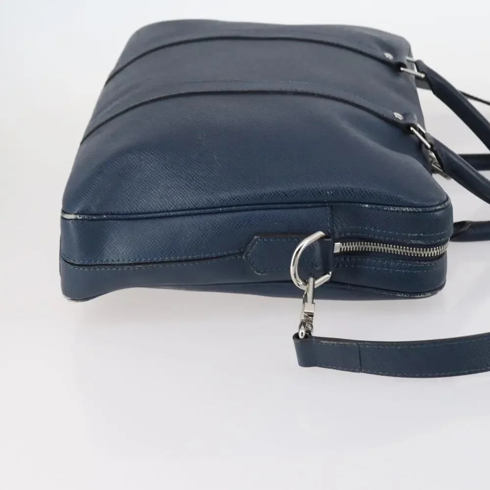 Louis Vuitton Taiga Porte Documents Voyage PM Bag Blue